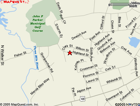 Map of 288 Highland Street